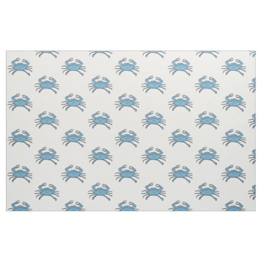 Parade der Blauen Krebse Stoff (Fat Quarter (45,7 x 55,9 cm))