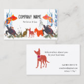 Parade der Haustiere Fische Katze Haustier Pflege Terminkarte (Vorne/Hinten)