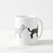 Parade der Poodles-Tasse Kaffeetasse (VorderseiteRechts)