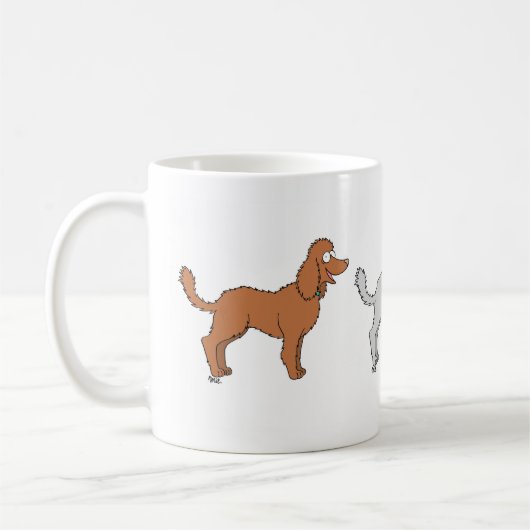 Parade der Poodles-Tasse Kaffeetasse (Links)