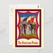 Parade für den 4. Juli Postkarte (Vorne/Hinten)