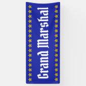 Parade Grand Marshal mit goldenen Sternen Banner (Vertikal)