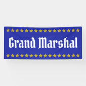Parade Grand Marshal mit goldenen Sternen Banner (Horizontal)