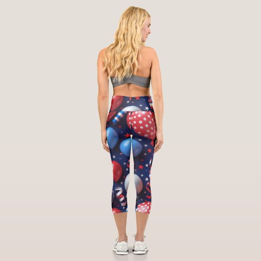 Parade im Himmel Capri Leggings (Rückseite)