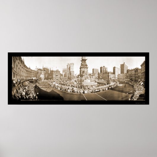 Parade Indianapolis im Foto 1918 Poster (Vorne)