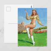 Parade-Königin Postkarte (Vorne/Hinten)