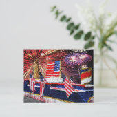 Parade mit Freiheitsseeflotte und Flag, ZSSG Postkarte (Stehend Vorderseite)