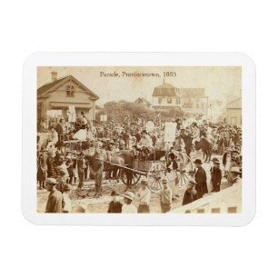 Parade, Provincetown, 1885 Vintage auf Deutsch Magnet
