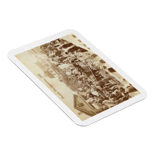 Parade, Provinz, 1885 Vintag Magnet (Rechte Seite)