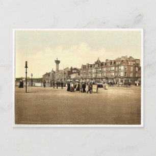 Parade und drehbarer Turm, Morecambe, England rar Postkarte
