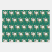 Parade von Poinsettias Wrapping Paper Geschenkpapier Set (Vorderseite 2)