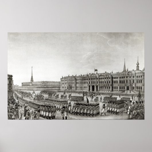 Parade vor dem Kaiserpalast Poster (Vorne)