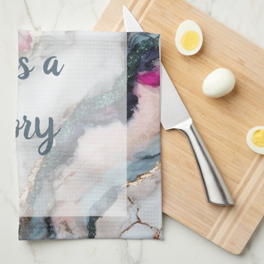 Parade - Weiß Geschirrtuch (Viertel Falte)