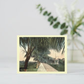 Paradeplatz, Barracks, Key West FL Vintag Postkarte (Stehend Vorderseite)