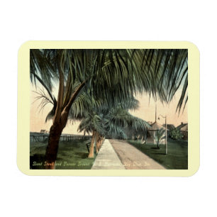 Paradeplatz, Kaserne, Key West FL Vintage Postkart Magnet
