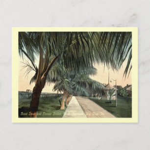 Paradeplatz, Kaserne, Key West FL Vintage Postkarte
