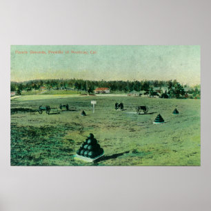 Paradeplätze sehen beim Presidio an Poster