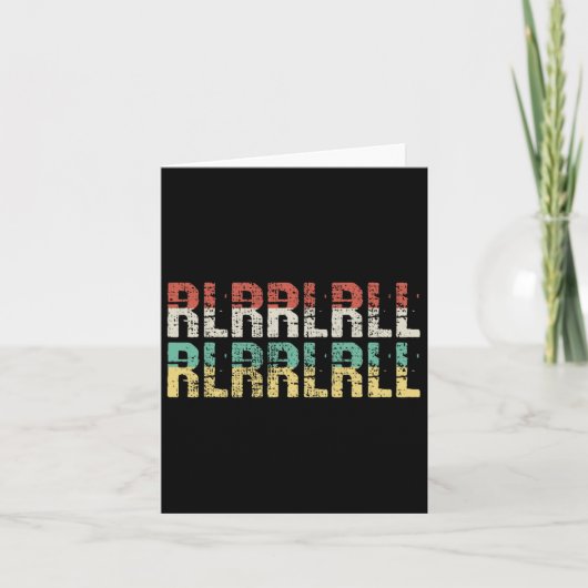 Paradiddle Drummer Geschenk Drumset Karte (Vorderseite)