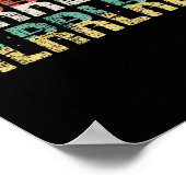 Paradiddle Drummer Geschenk Drumset Poster (Ecke)