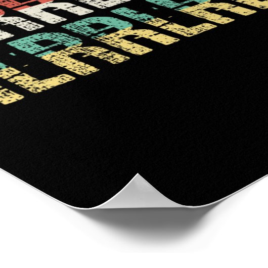 Paradiddle Drummer Geschenk Drumset Poster (Ecke)