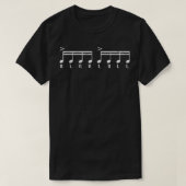 Paradiddle Musical Note Drum Geschenk Percussionis T-Shirt (Design vorne)