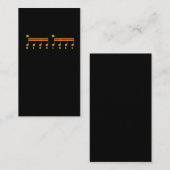 Paradiddle Schlagzeuger-Notenen-Trommeln Visitenkarte (Vorne/Hinten)