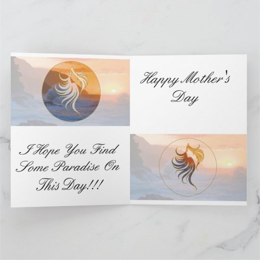 Paradies 2 Muttertagskarte Karte (Innenseite)