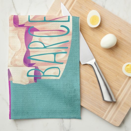 Paradies Barcelonas Gaudi Geschirrtuch (Viertel Falte)