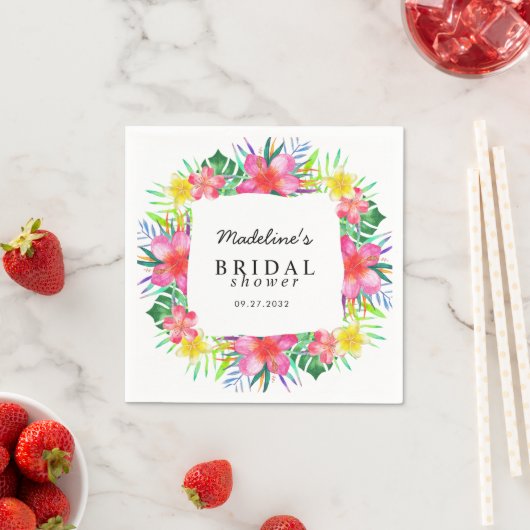 Paradies-Brautparty Serviette (Beispiel)