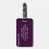 Paradies-bunter abstrakter Kunst-Gepäck-Umbau Gepäckanhänger (Rückseite vertikal)