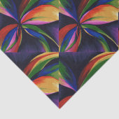 Paradies-bunter Regenbogen-abstrakte Blumen-Kunst Seidenpapier (Detail)