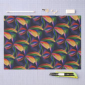 Paradies-bunter Regenbogen-abstrakte Blumen-Kunst Seidenpapier (Handwerk)
