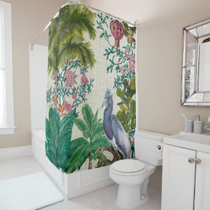 Paradies Chinoiserie Duschvorhang