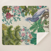 Paradies Chinoiserie Sherpadecke (Vorderseite (Horizontal))