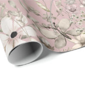 Paradies der Blume, blasskastanienhaltig - Maßstab Geschenkpapier (Rolleneckpunkt)