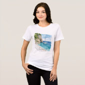 Paradies der Côte d'Azur Tri-Blend Shirt (Vorderseite voll)