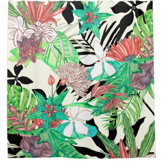 Paradies der Flora II Duschvorhang (Vorderseite)