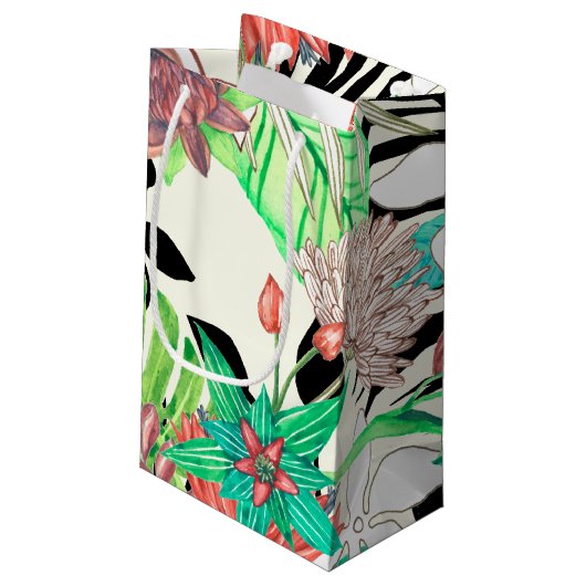 Paradies der Flora II Kleine Geschenktüte (Rückseite Schrägansicht)