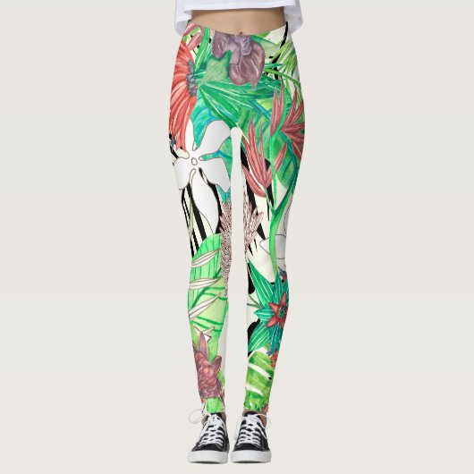 Paradies der Flora II Leggings (Vorderseite)