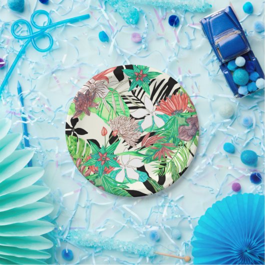 Paradies der Flora II Pappteller (Party)