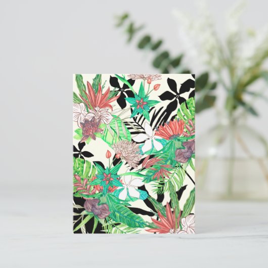 Paradies der Flora II Postkarte (Stehend Vorderseite)