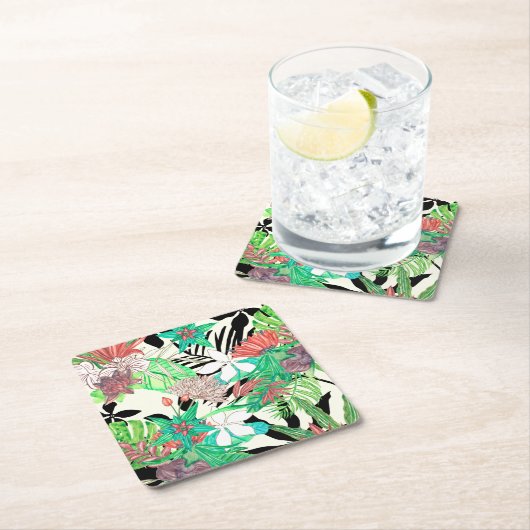 Paradies der Flora II Rechteckiger Pappuntersetzer (Vor Ort)