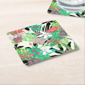 Paradies der Flora II Rechteckiger Pappuntersetzer (angewinkelt)