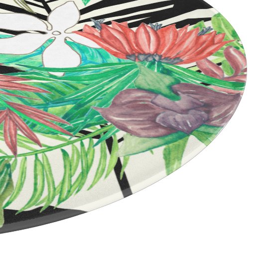 Paradies der Flora II Schneidebrett (Ecke)