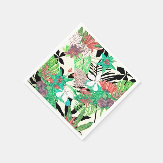 Paradies der Flora II Serviette (Ecke)