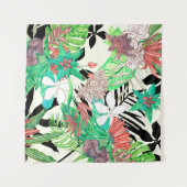 Paradies der Flora II Wandteppich (Vorderseite (Horizontal))