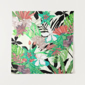 Paradies der Flora II Wandteppich (Vorderseite)