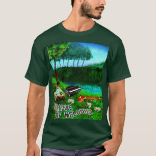 Paradies der Melodien mit Grün und See T-Shirt