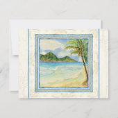 Paradies der tropischen Muschel - UAWG-Karten RSVP Karte (Rückseite)