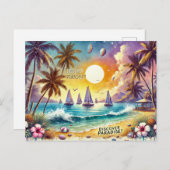 Paradies entdecken postkarte (Vorne/Hinten)